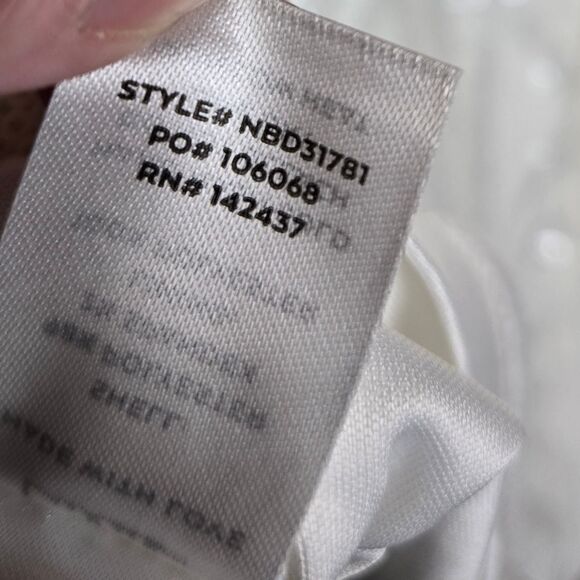 NEW Lulu's Know Your Worth white sequin thick strap square neck mini dress XL - Picture 8 of 14